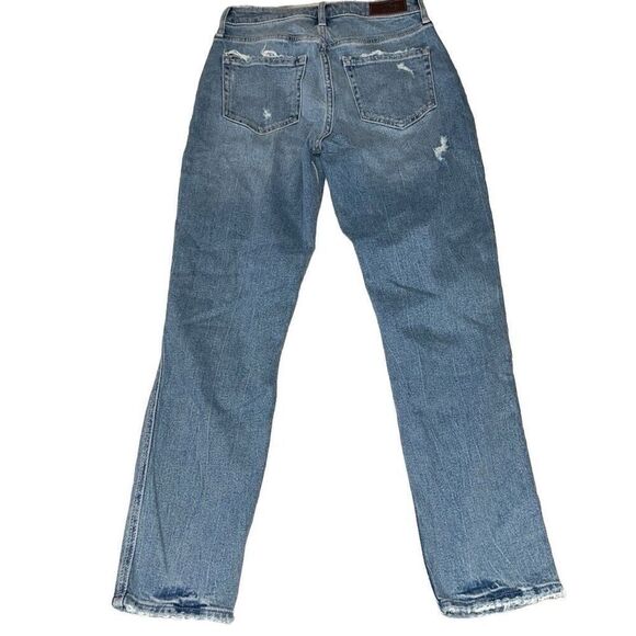 Hollister Curvy High-Rise Mom Jean Distressed Denim NEW Sz 25 1R - Picture 2 of 7